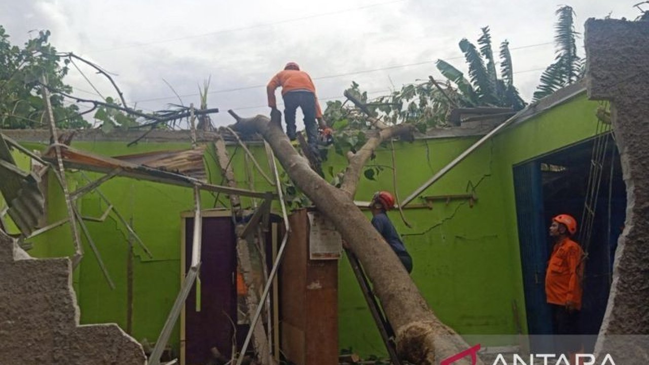 Badan Penanggulangan Bencana Daerah (BPBD) Kabupaten Bekasi melaporkan kerusakan rumah dan pohon tumbang akibat hujan deras dan angin kencang di sejumlah wilayah, terutama Tambun Selatan dan Cibitung, dengan bantuan logistik dan evakuasi telah diberikan.
