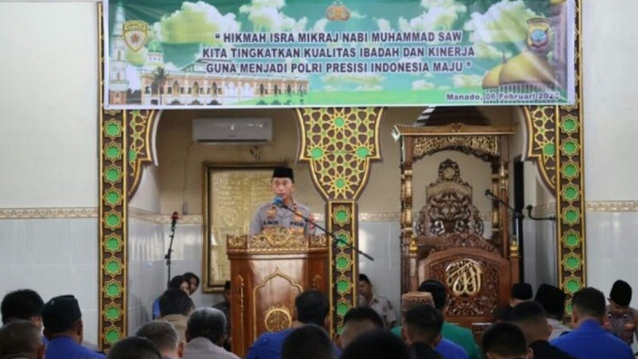 Polda Sulut Gelar Peringatan Isra Miraj, Jaga Keharmonisan Umat Beragama