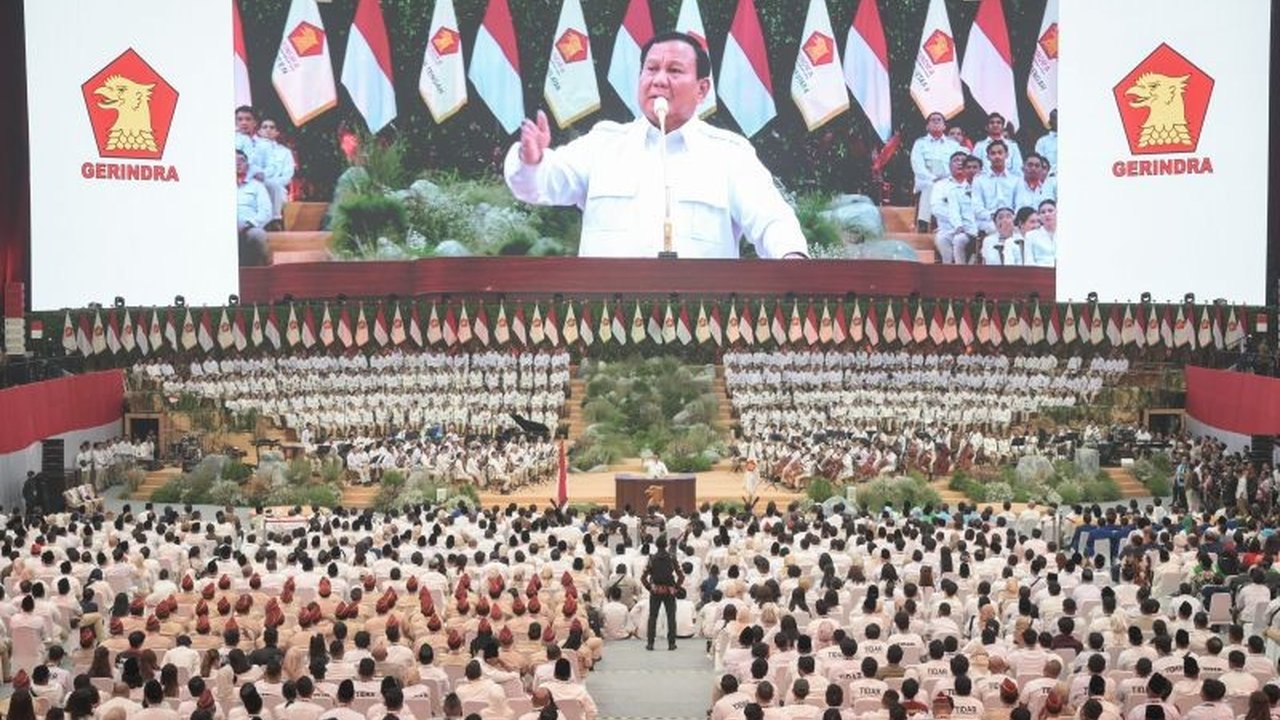 Prabowo Subianto Ucapkan Terima Kasih pada Kader Gerindra