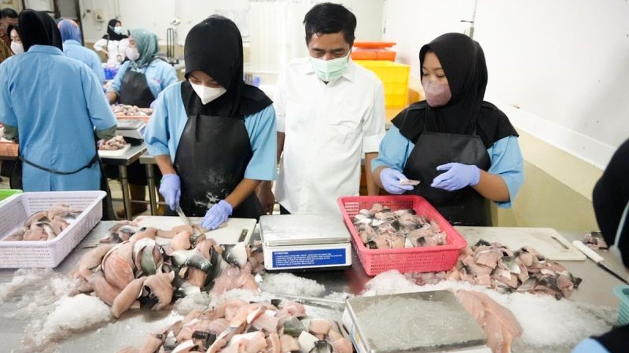 Kementerian Kelautan dan Perikanan (KKP) memastikan sistem rantai dingin terintegrasi menjaga kualitas ikan untuk program Makan Bergizi di Kabupaten Kampar, Riau, mendukung gizi anak sekolah dan perekonomian lokal.