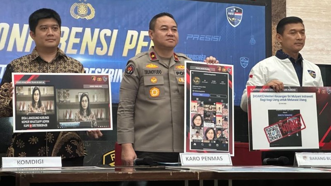 Polri menangkap JS, pelaku penyebaran video deepfake Presiden Prabowo dan Menteri Sri Mulyani di Instagram untuk melakukan penipuan bermodus giveaway, meraup keuntungan Rp65 juta dari sekitar 100 korban.