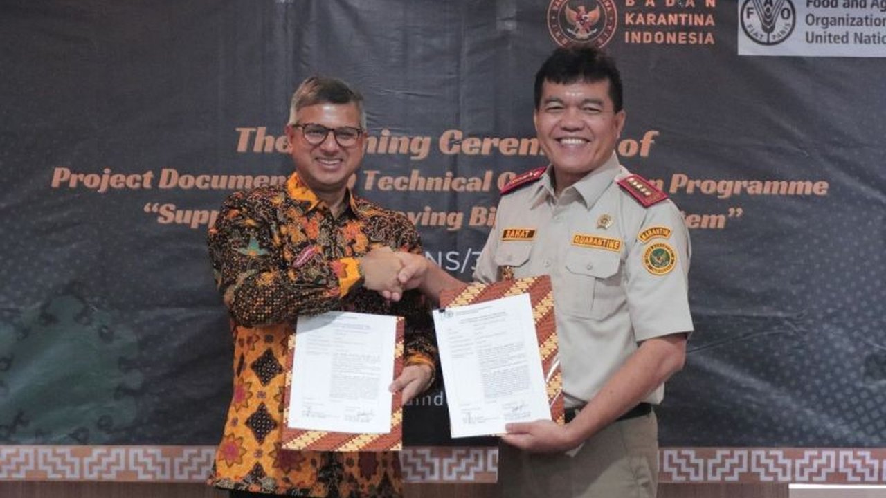 Indonesia dan FAO berhasil menyelesaikan proyek peningkatan sistem biosekuriti nasional, yang meliputi peningkatan dekontaminasi, sistem penelusuran, dan diagnostik laboratorium untuk mencegah dan mengatasi wabah penyakit.