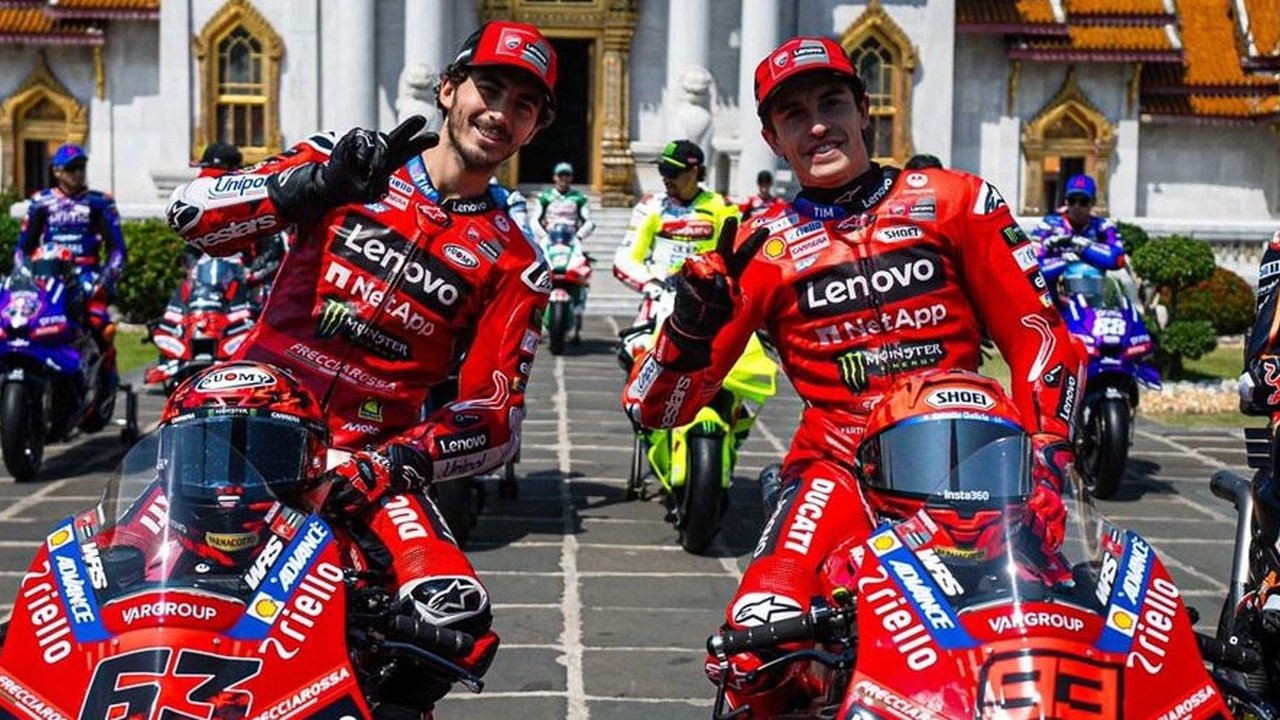 Ducati Sebut Marc Marquez dan Pecco Bagnaia Akur, Bahkan Janjian Makan Siang Sambil Bawa Pasangan