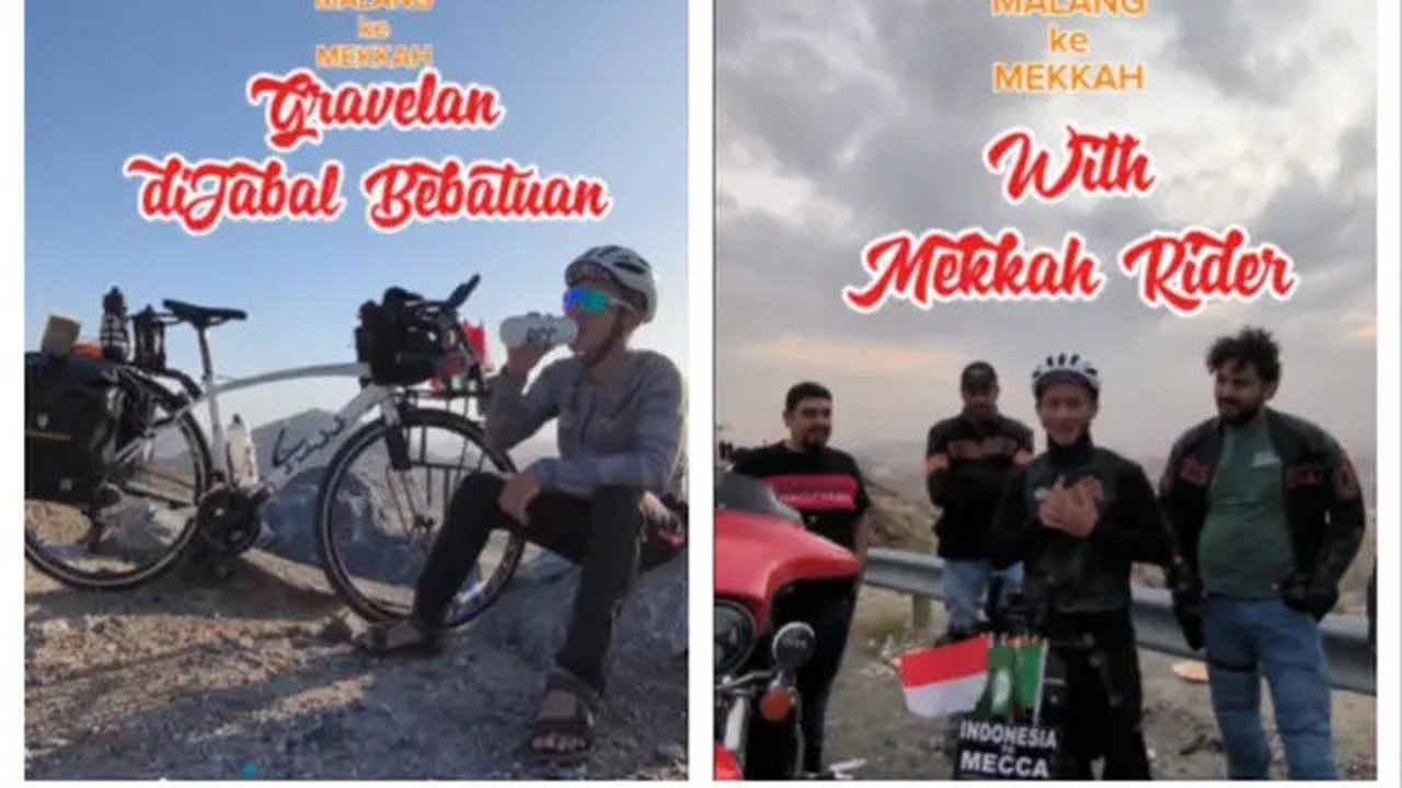 Pria Asal Malang Berhasil Sampai ke Mekkah dengan Naik Sepeda