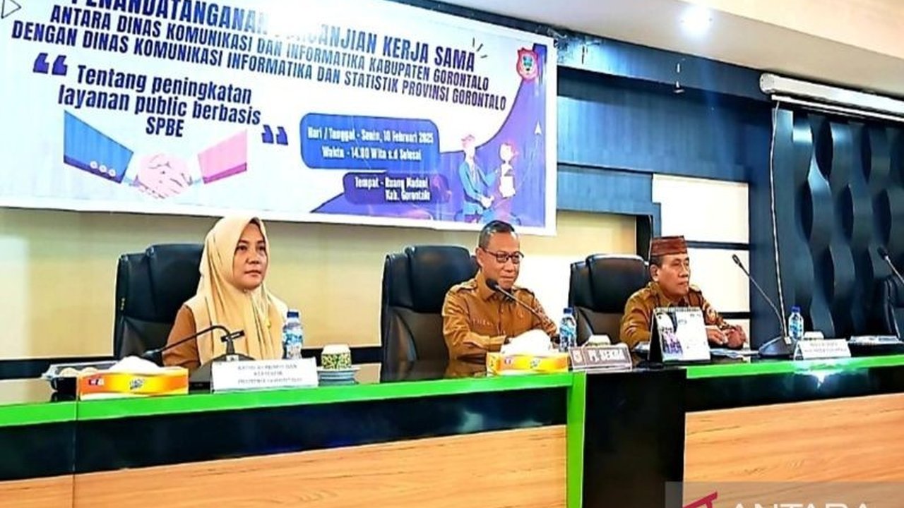 Dinas Kominfotik Provinsi Gorontalo berkolaborasi dengan Kabupaten Gorontalo untuk mengembangkan SPBE, guna meningkatkan efisiensi dan percepatan transformasi digital di tengah efisiensi anggaran.
