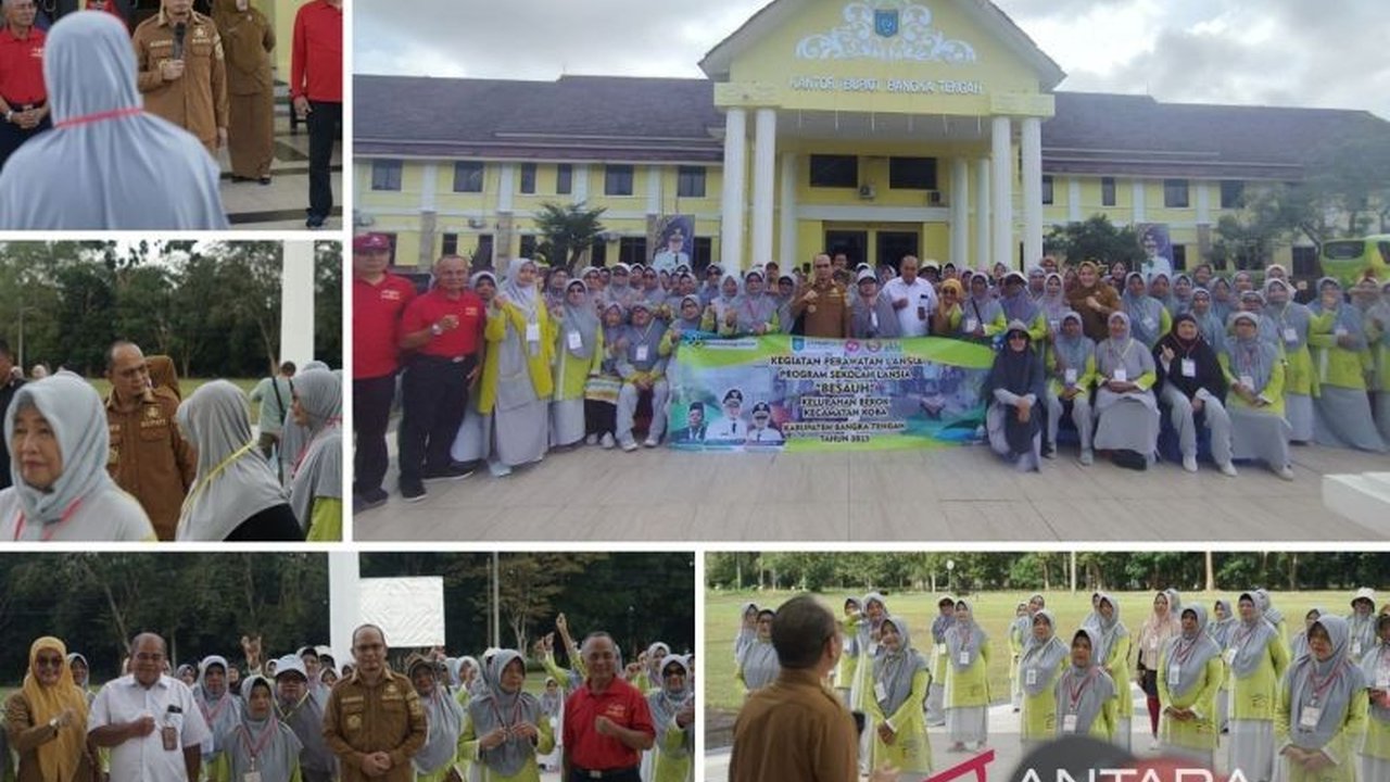 Bupati Bangka Tengah mengapresiasi Sekolah Lansia Bersauh yang terbukti berhasil membuat para lansia tetap produktif, ceria, dan bahagia di usia senja, serta mendukung program pemerintah dalam pemberdayaan lansia.