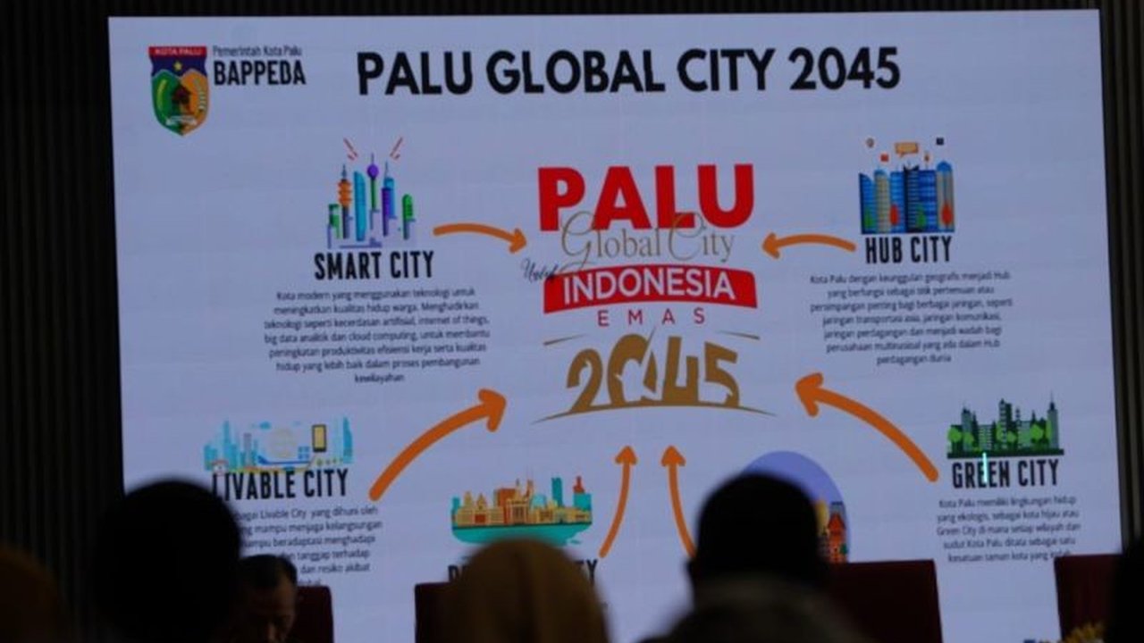 Pembangunan Palu menuju kota global pada 2045 membutuhkan partisipasi aktif masyarakat, didukung pengembangan potensi wisata dan teknologi smart city.
