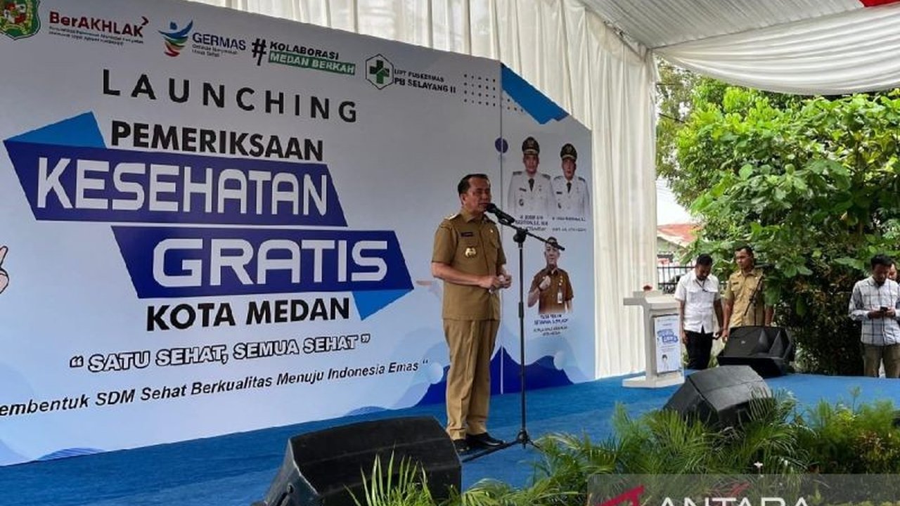 Pemerintah Provinsi Sumatera Utara meluncurkan gerakan Pemeriksaan Kesehatan Gratis (PKG) serentak di seluruh Puskesmas untuk mendukung program pemerintah pusat, dengan kuota 30 orang per Puskesmas per hari melalui pendaftaran di aplikasi Satu Sehat.