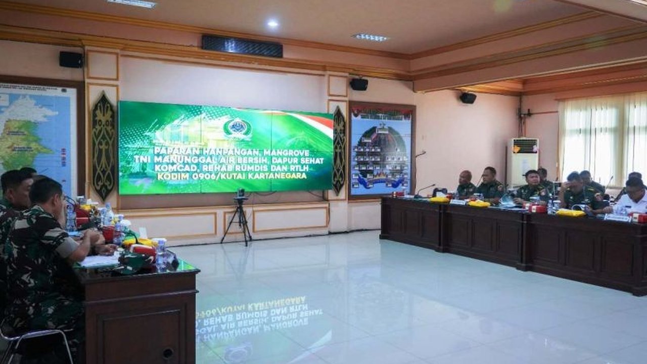 Kodim 0906/Kutai Kartanegara (Kukar) Kalimantan Timur berhasil menggarap lahan sawah seluas 14.716 hektare untuk mendukung ketahanan pangan nasional, termasuk program-program lain seperti percepatan pemulihan mangrove dan penanganan stunting.