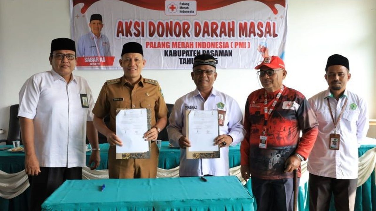 PMI Pasaman & Kemenag Jalin Kerja Sama Tingkatkan Stok Darah Jelang Ramadhan