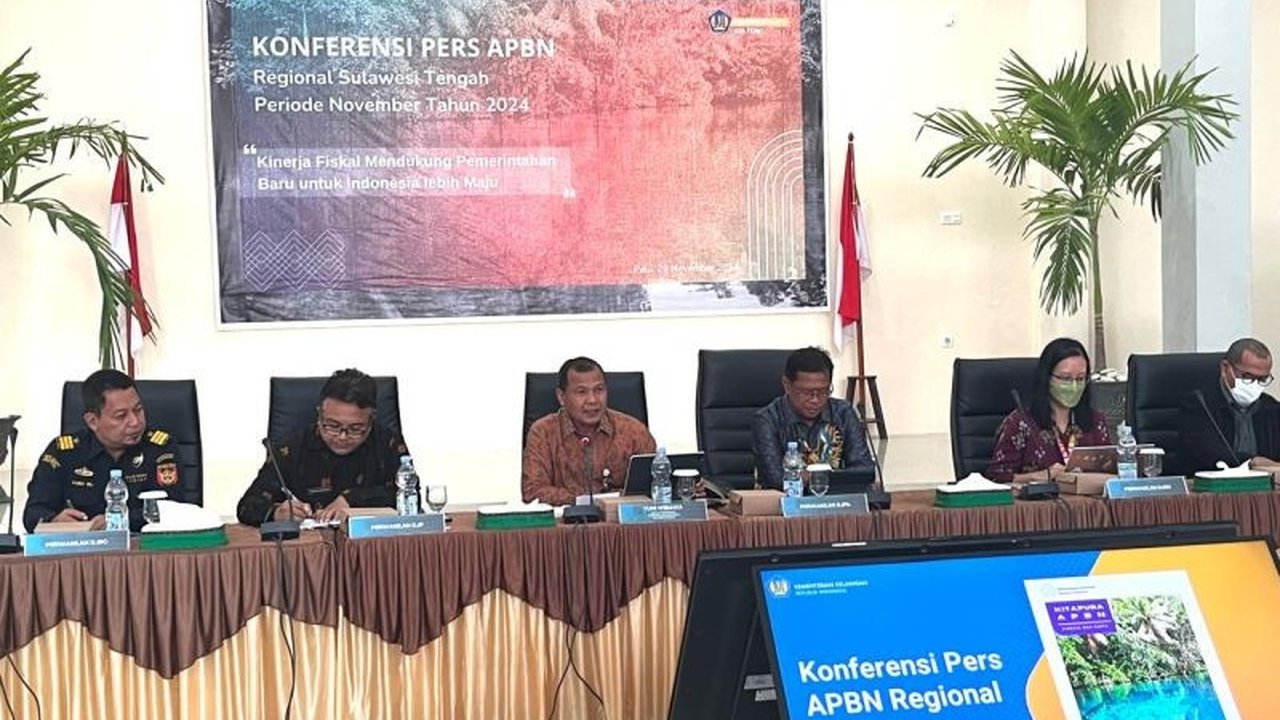Realisasi pendapatan negara di Sulawesi Tengah mencapai Rp13,96 triliun pada 2024, melampaui target dan menunjukan pertumbuhan signifikan dibandingkan tahun sebelumnya.
