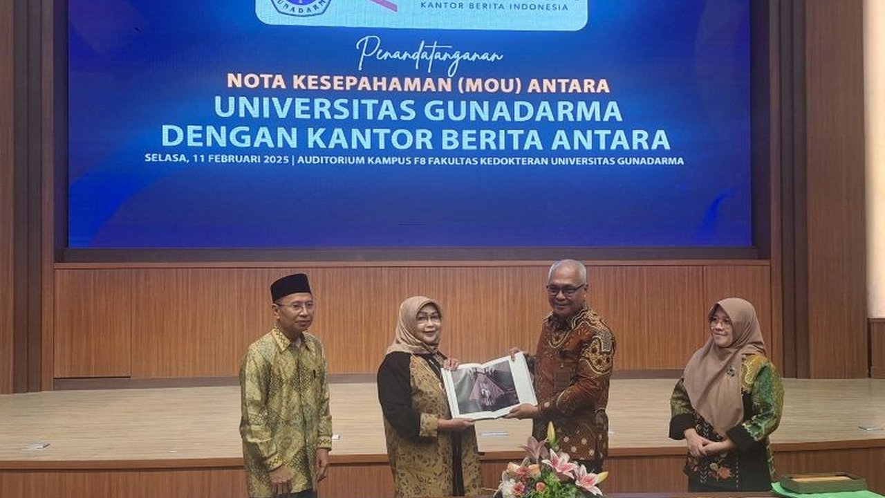 LKBN ANTARA dan Universitas Gunadarma resmi menjalin kerja sama untuk meningkatkan kualitas pendidikan jurnalistik dan menghasilkan lulusan yang kompeten dalam menghadapi era disrupsi informasi.