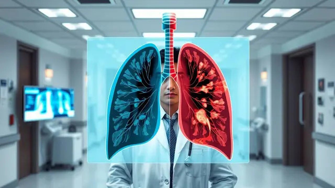 ciri ciri pneumonia Ilustrasi dibuat AI