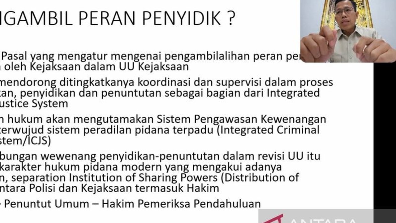 Revisi UU Kejaksaan: Jaksa Tak Kebal Hukum, Tegaskan Komjak RI