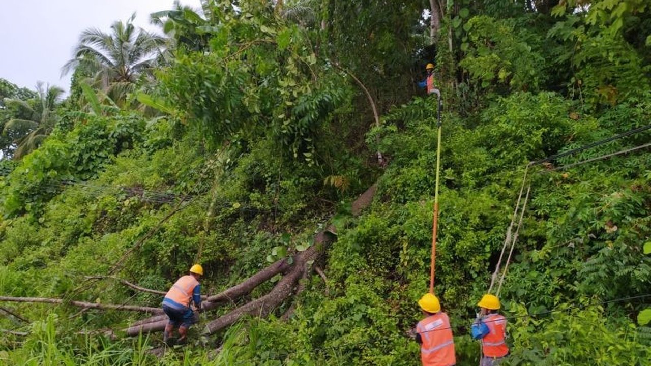 PT PLN UID Suluttenggo bergerak cepat memperbaiki jaringan listrik di Sulawesi Utara dan Gorontalo yang terdampak cuaca ekstrem berupa hujan deras dan angin kencang pada 11 Februari 2025, dengan prioritas keselamatan petugas dan pelanggan.