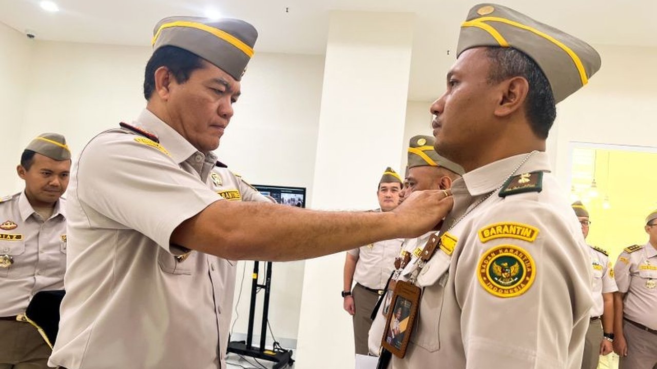 Kepala Badan Karantina Indonesia (Barantin) meminta jajarannya memperkuat pengawasan untuk mendukung swasembada pangan nasional, dengan melantik 123 PPNS baru dan membentuk Satgas Gakkum.