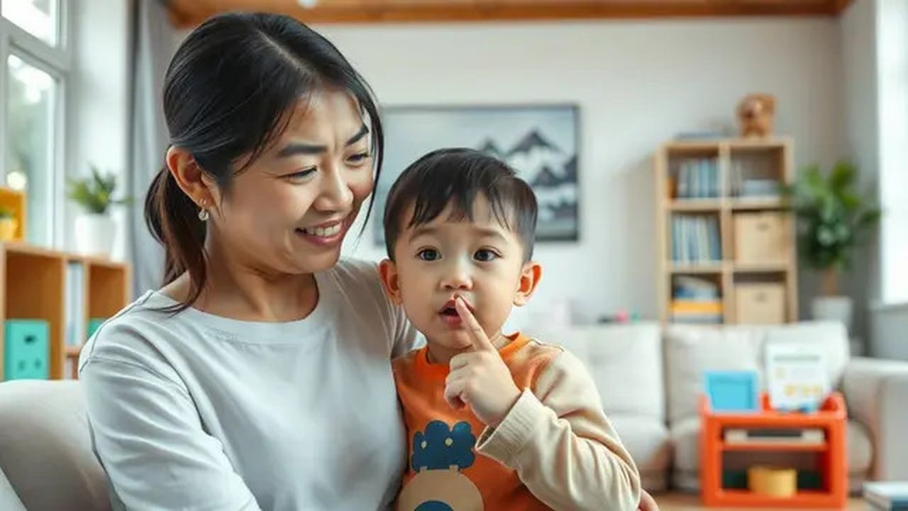 ciri-ciri anak speech delay Ilustrasi dibuat AI