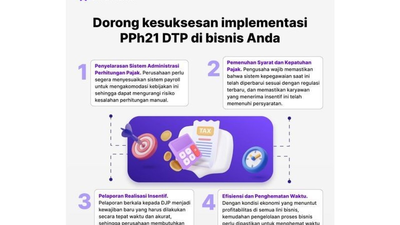 Penerapan PPh Pasal 21 Ditanggung Pemerintah (DTP) tahun 2025 mendorong Mekari, perusahaan software, untuk menyarankan penggunaan aplikasi manajemen sumber daya manusia guna mendukung implementasi kebijakan tersebut dan memenuhi kewajiban pelaporan pajak.