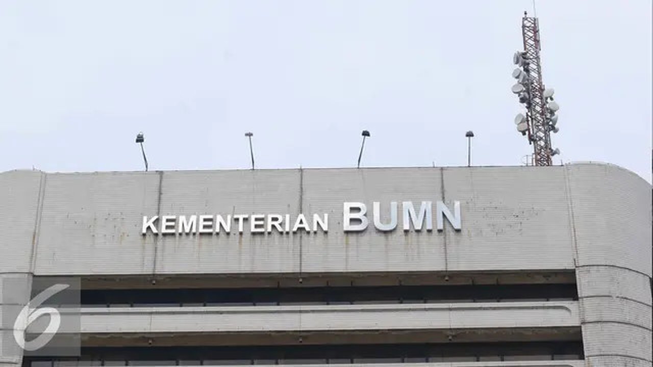 Gedung Kementrian BUMN. (Liputan6.com/Angga Yuniar)