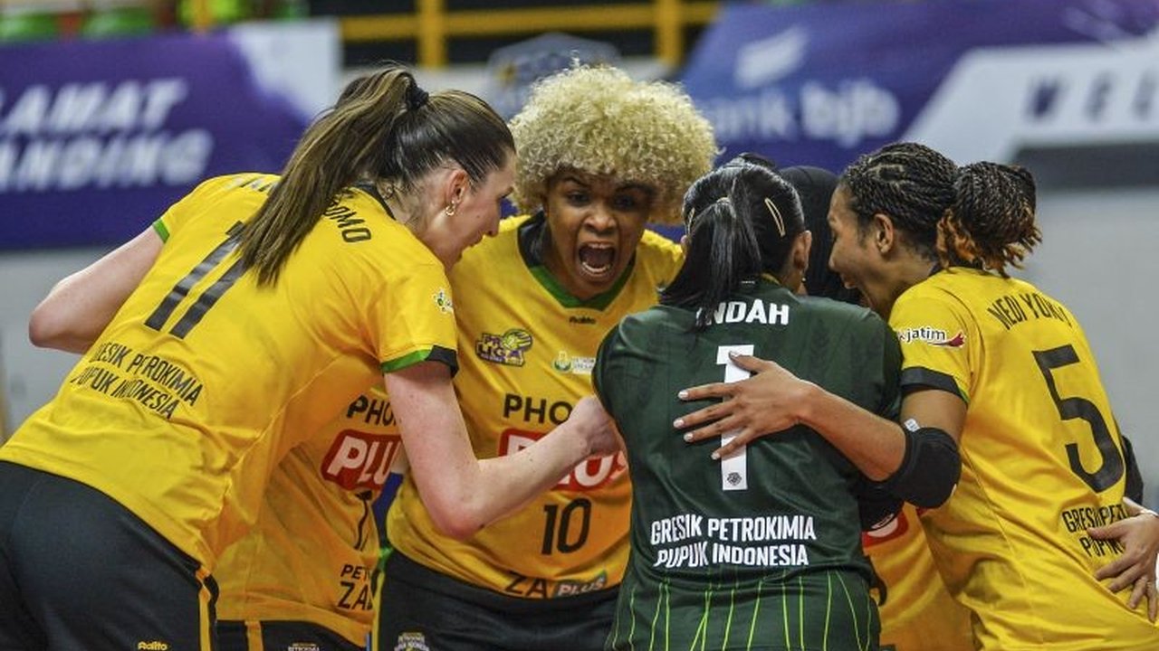 Tim voli putri Gresik Petrokimia meraih kemenangan dramatis 3-2 atas Bandung BJB Tandamata di Proliga 2025 Pontianak, Jumat,  membalikkan catatan tujuh kekalahan beruntun melawan tim tersebut.