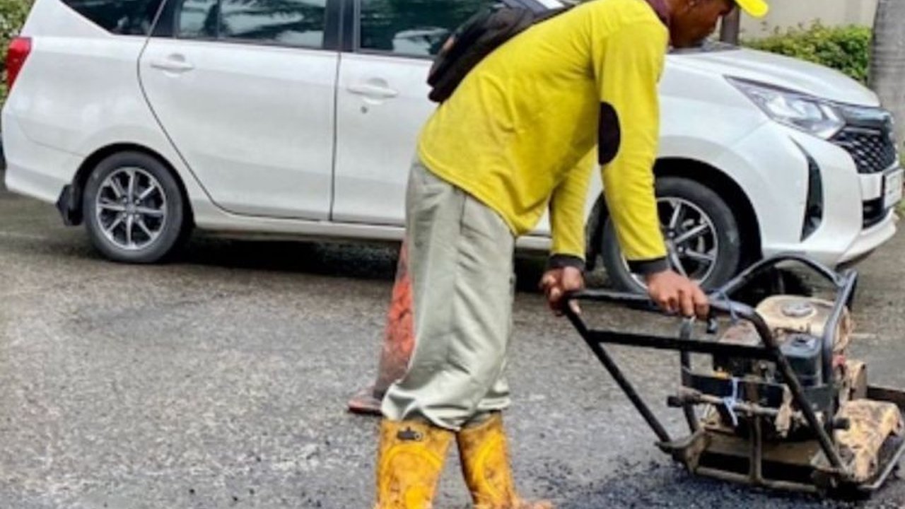 Jalan Lodan Raya Diperbaiki, 8 Titik Jalan Rusak Diperbaiki Pemkot Jakarta Utara