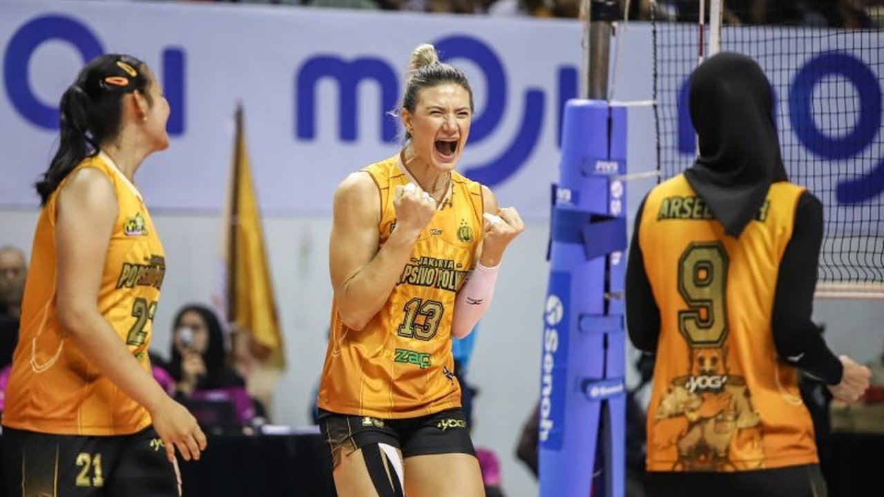 Popsivo Polwan tak tergoyahkan di puncak klasemen Proliga 2025 dengan raihan 25 poin dari 9 kemenangan sempurna, mengamankan tiket final four lebih awal.