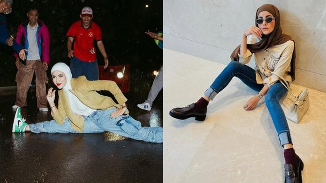 Potret Olla Ramlan dengan Pose Kaki yang Bikin Salfok, Definisi Cantik dengan Cara Unik