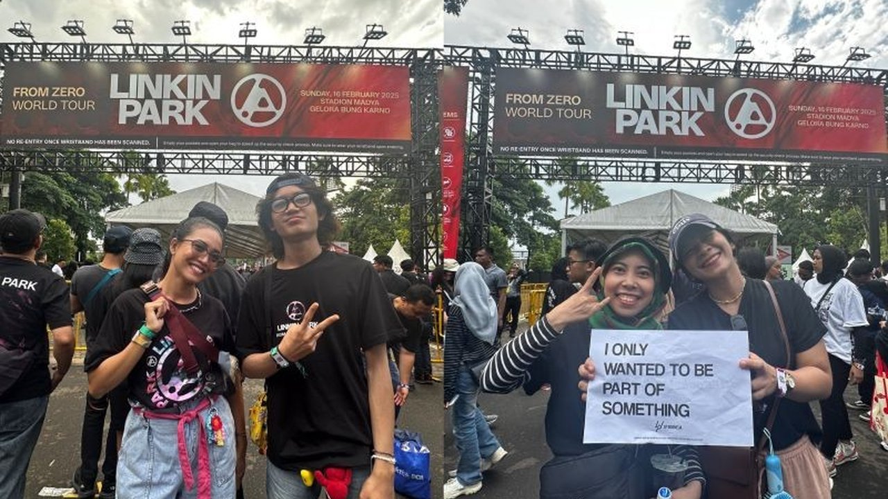 Ribuan penggemar Linkin Park memenuhi Stadion Madya GBK Jakarta untuk menyaksikan konser 'From Zero World Tour', konser tunggal Linkin Park di Asia Tenggara yang menandai kembalinya band tersebut ke Indonesia dengan vokalis baru, Emily Armstrong.