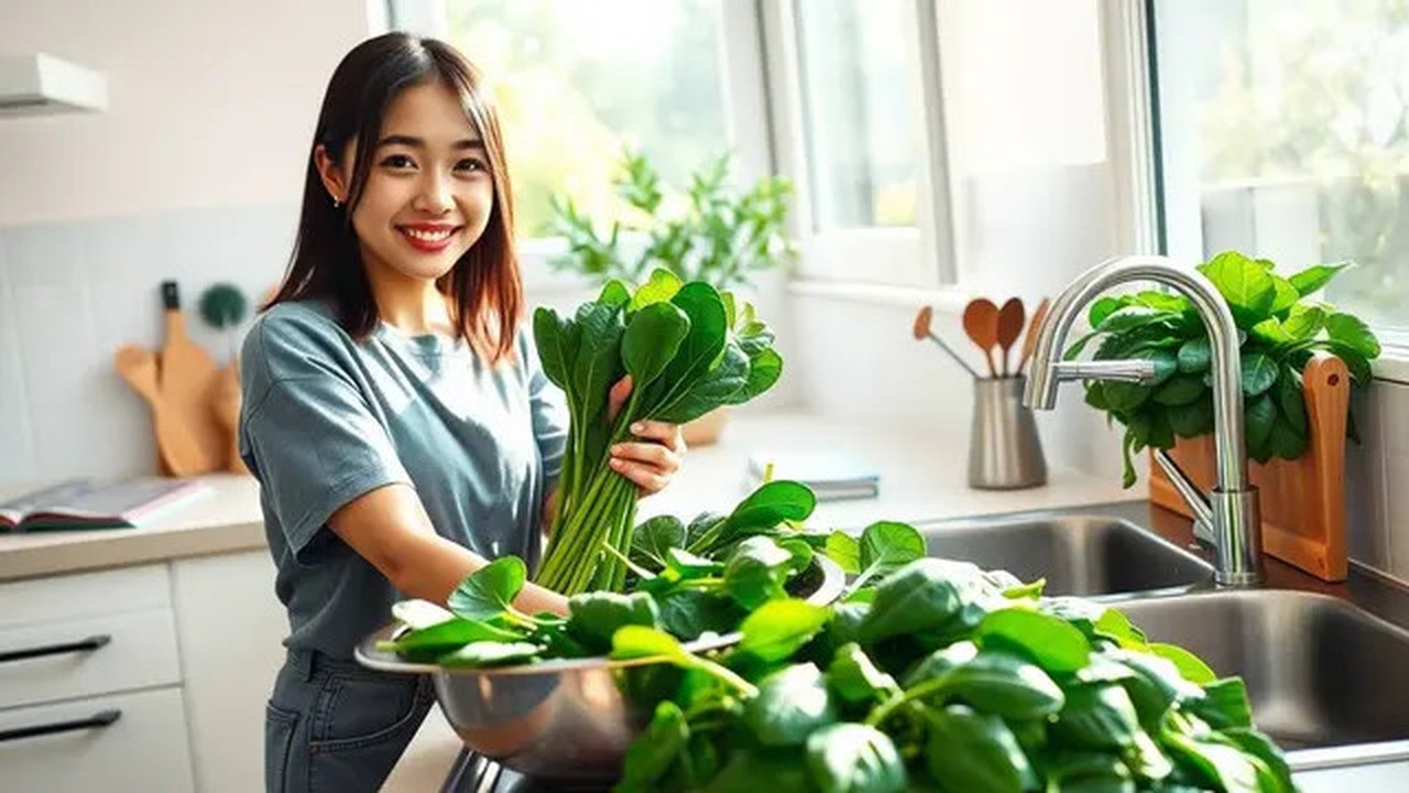 cara membuat sayur bayam Ilustrasi dibuat AI