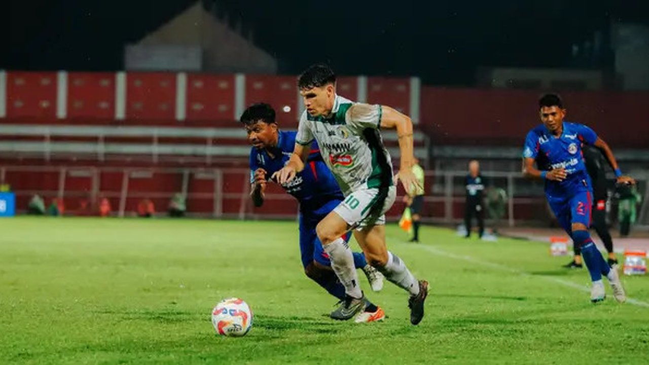 PSS Sleman dihajar Arema FC dengan skor 2-6 pada laga pekan ke-23 BRI Liga 1 di Stadion Gelora Supriyadi, Blitar, Senin (17/02/2025) sore WIB. (dok. PSS Sleman)