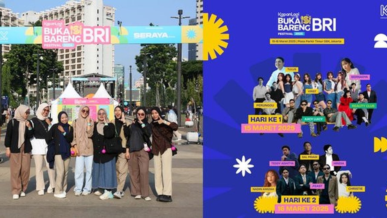 Daftar Kategori dan Harga Tiket KapanLagi Buka Bareng BRI Festival 2025, Makin Rame Makin Murah!