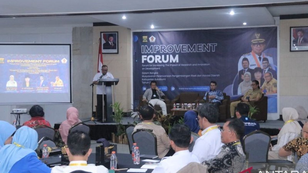 Bupati Sukabumi tekankan pentingnya riset dan inovasi sebagai dasar kebijakan pembangunan untuk pemerataan dan kemajuan daerah, serta mendorong implementasi hasil riset agar bermanfaat bagi masyarakat.