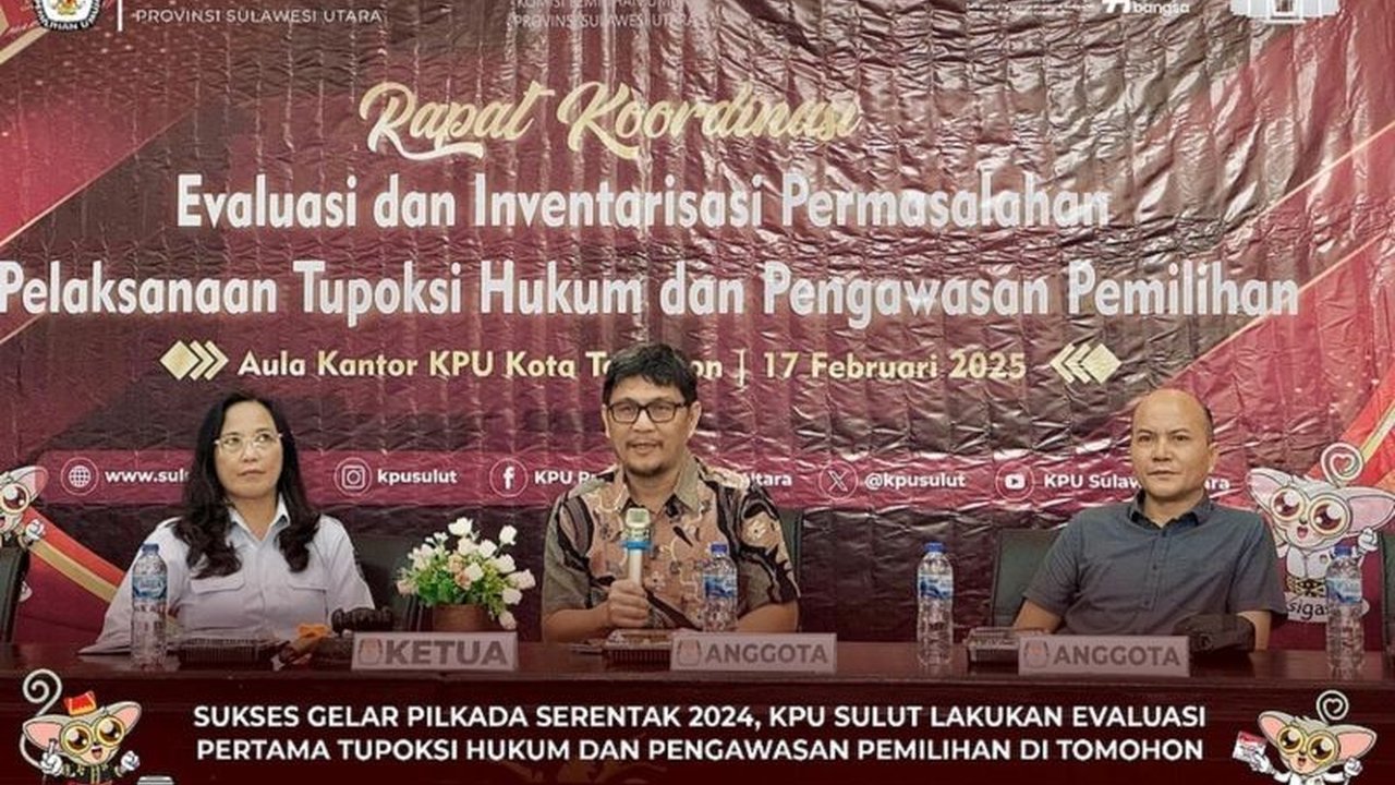 KPU Sulawesi Utara menggelar evaluasi menyeluruh terhadap tugas pokok dan fungsi hukum serta pengawasan pemilihan setelah suksesnya Pilkada 2024, guna meningkatkan kualitas demokrasi daerah.