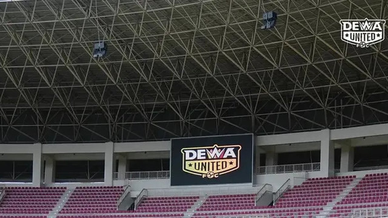 Dewa United FC berlatih di Banten International Stadium. (Dok. Instagram/Dewa United)