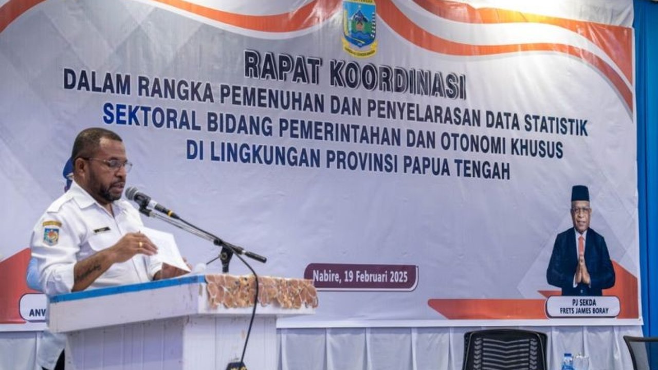 Bapperida Papua Tengah berkolaborasi dengan BPS untuk sinkronisasi data pemerintahan dan Otsus guna mendukung perencanaan dan evaluasi pembangunan yang akurat dan efektif di Papua Tengah.