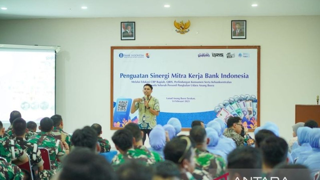 Bank Indonesia (BI) Kaltara dan Lanud Tarakan berkolaborasi mengedukasi 150 peserta tentang Cinta Bangga Paham Rupiah, QRIS, dan keamanan digital untuk memperkuat ekonomi Kaltara.
