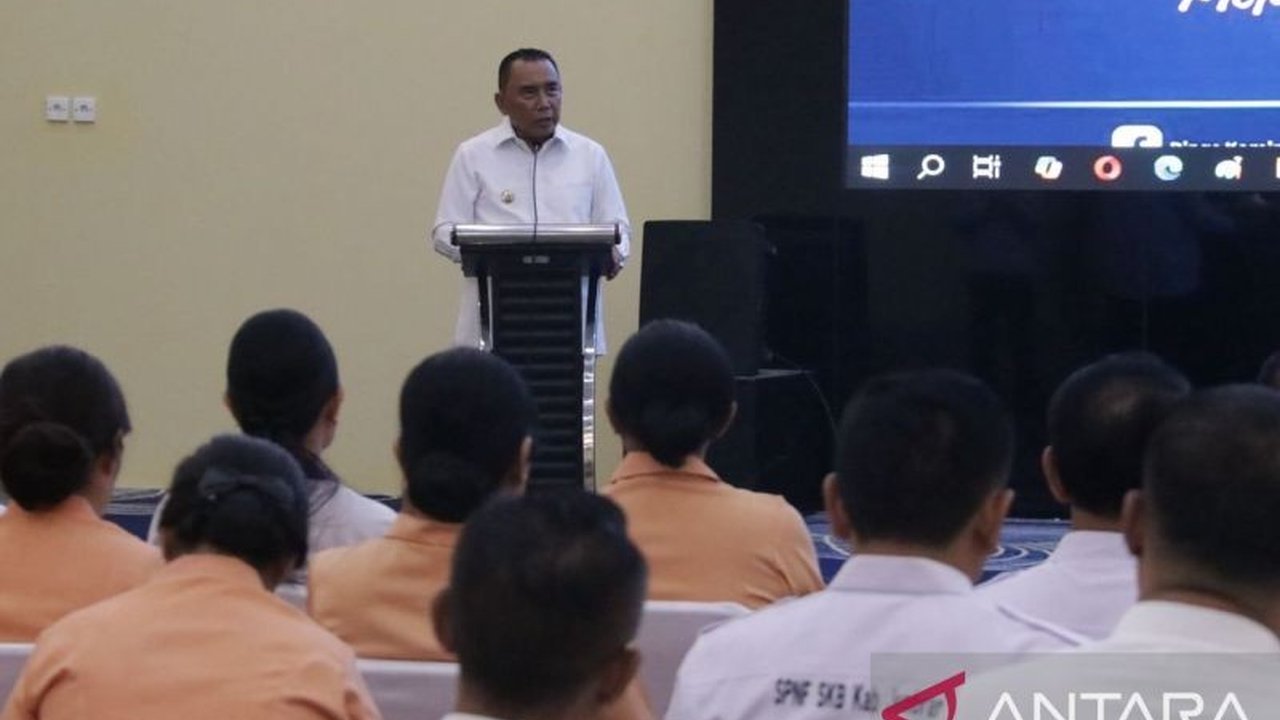 Bupati Jembrana, I Nengah Tamba, menyampaikan pesan perpisahan dan harapannya untuk pembangunan berkelanjutan di Jembrana, Bali, setelah 3,5 tahun memimpin.