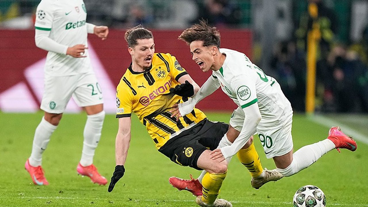 Hasil Borussia Dortmund vs Sporting: Skor 0-0 (Agg. 3-0)