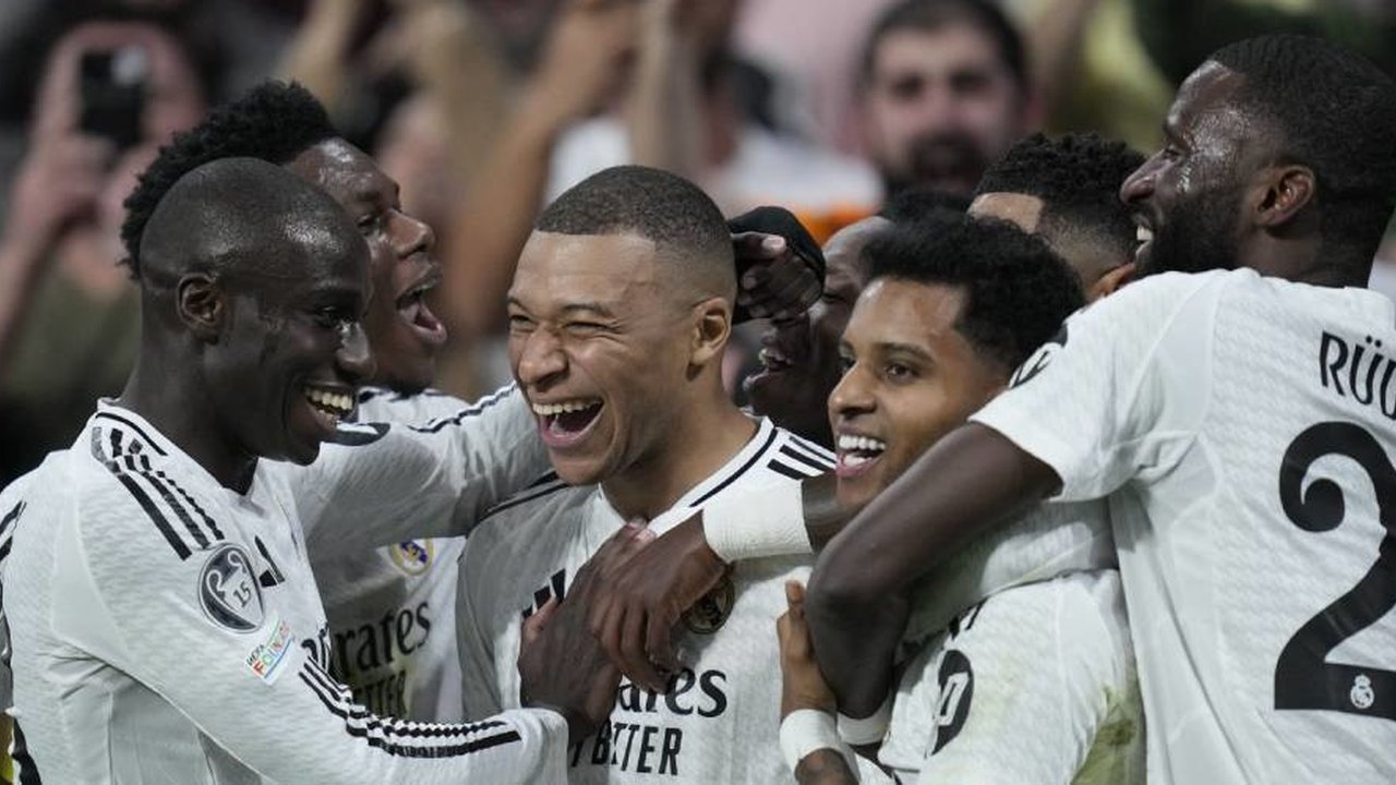 Rapor Pemain Real Madrid saat Hajar Man City: Mbappe Tampil Gemilang, Lini Belakang Kokoh!