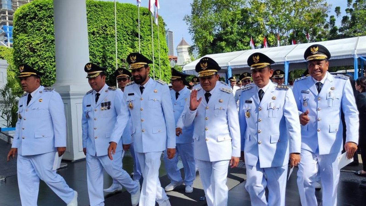 Gubernur dan Wagub Aceh Hadir di Pelantikan Kepala Daerah Serentak di Istana
