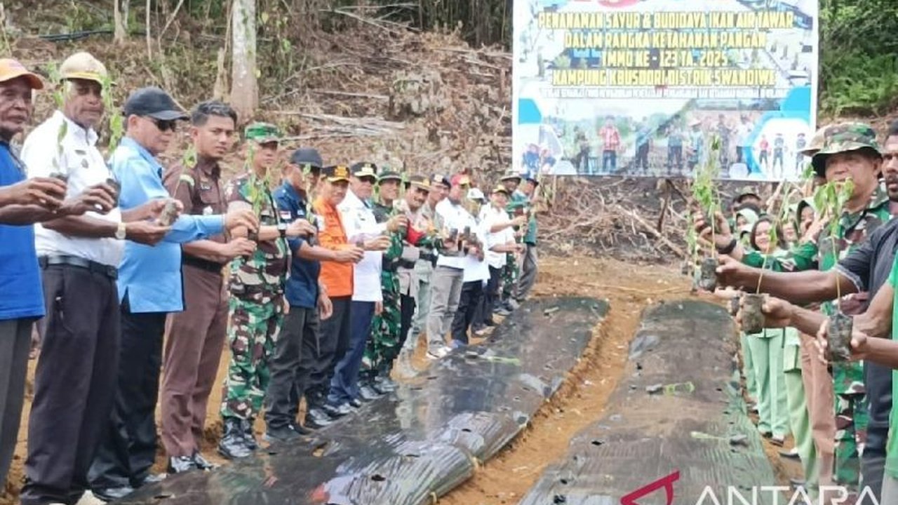 Pemkab Biak Dukung Ketahanan Pangan Nasional: Bibit Sayuran untuk Warga OAP di Kampung Busdori