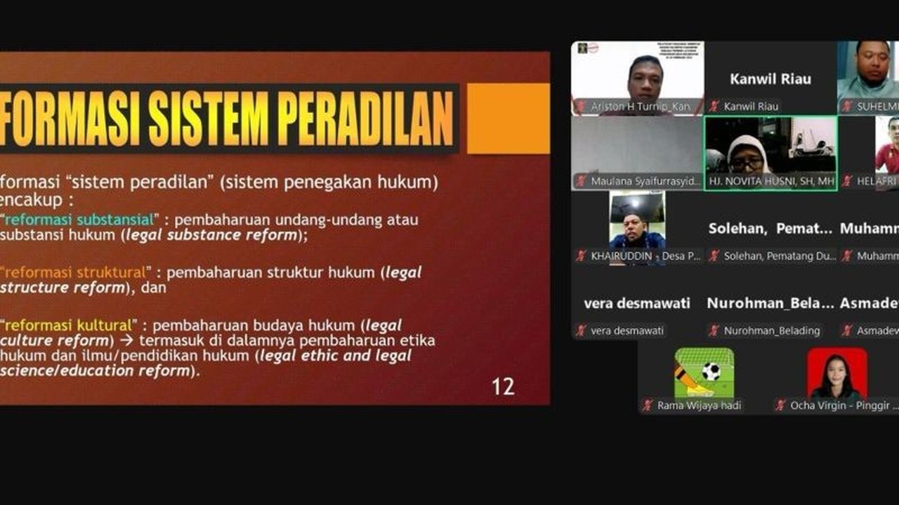 Kemenkumham Riau Tingkatkan Kapasitas Paralegal untuk Akses Keadilan yang Lebih Luas