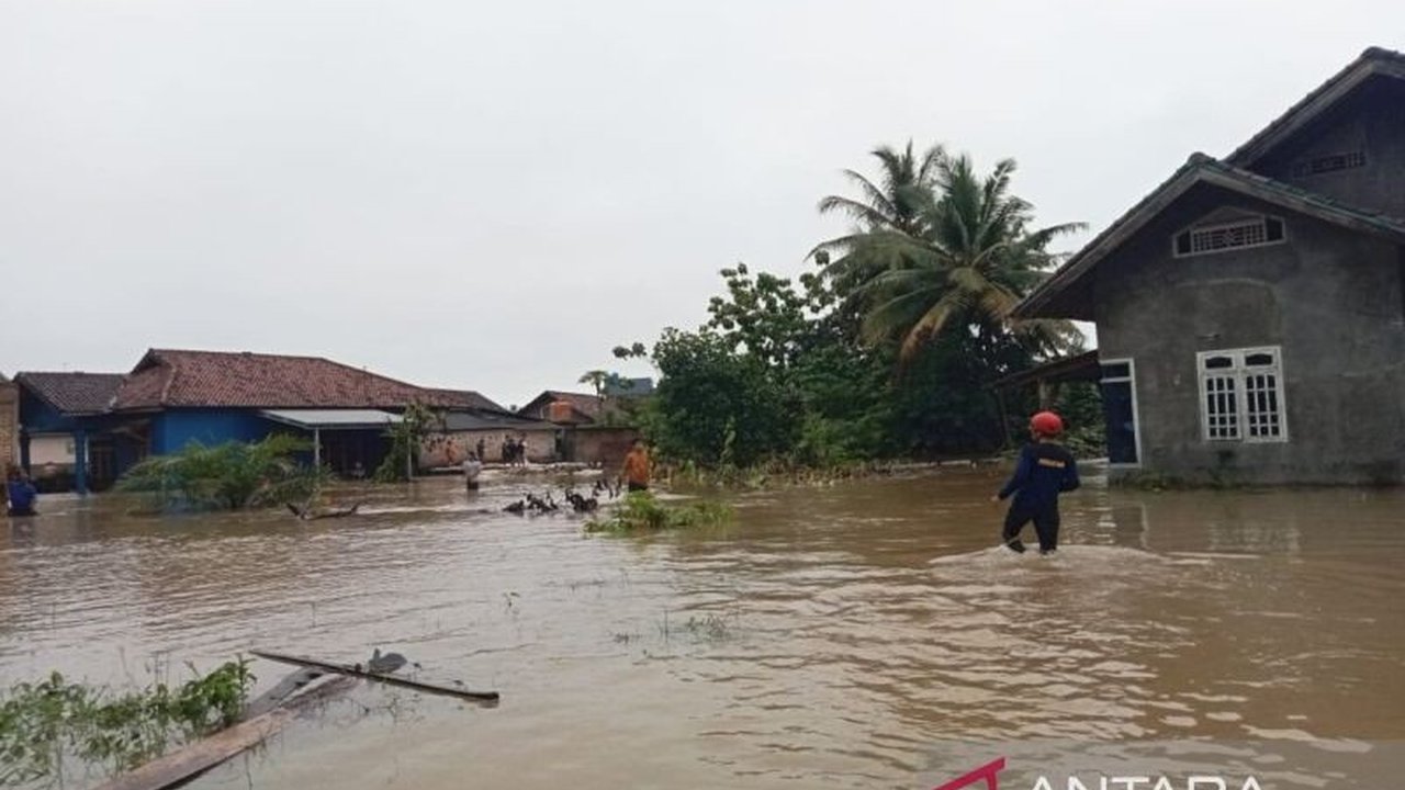 Curah hujan tinggi menyebabkan banjir di Desa Karang Anyer dan Fajar Baru, Kecamatan Jatiagung, Lampung Selatan; BPBD setempat melakukan evakuasi dan pendataan.