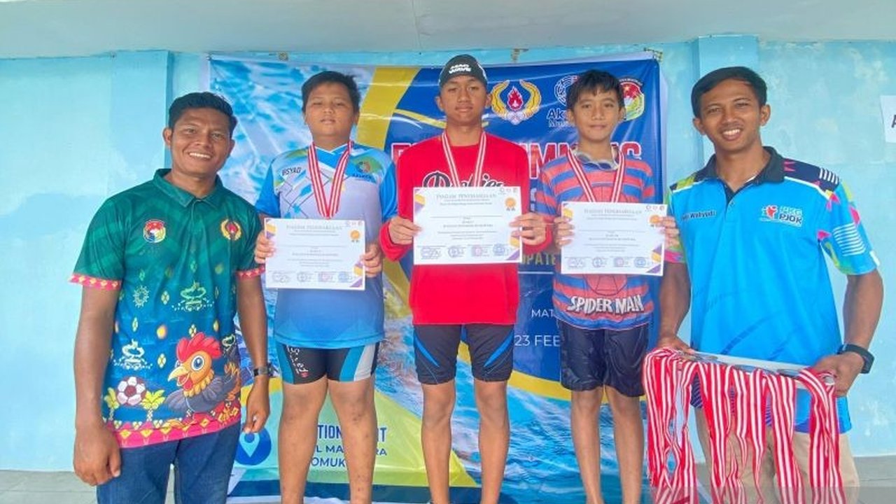 Kejuaraan Kabupaten Renang di Mukomuko, Bengkulu, diikuti 85 atlet pelajar, menjadi ajang seleksi menuju kejuaraan provinsi hingga nasional.