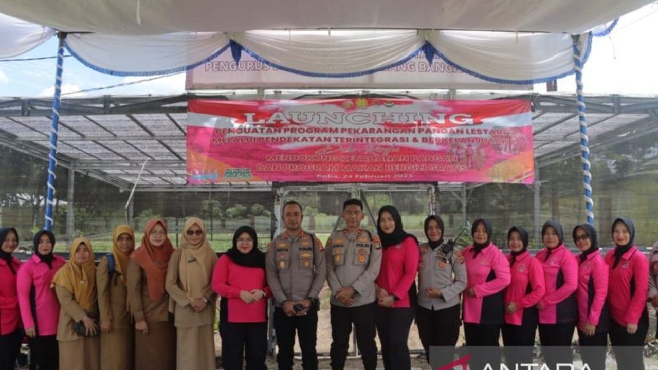 Polres Bangka Tengah Luncurkan Program Pekarangan Pangan Lestari untuk Ketahanan Pangan