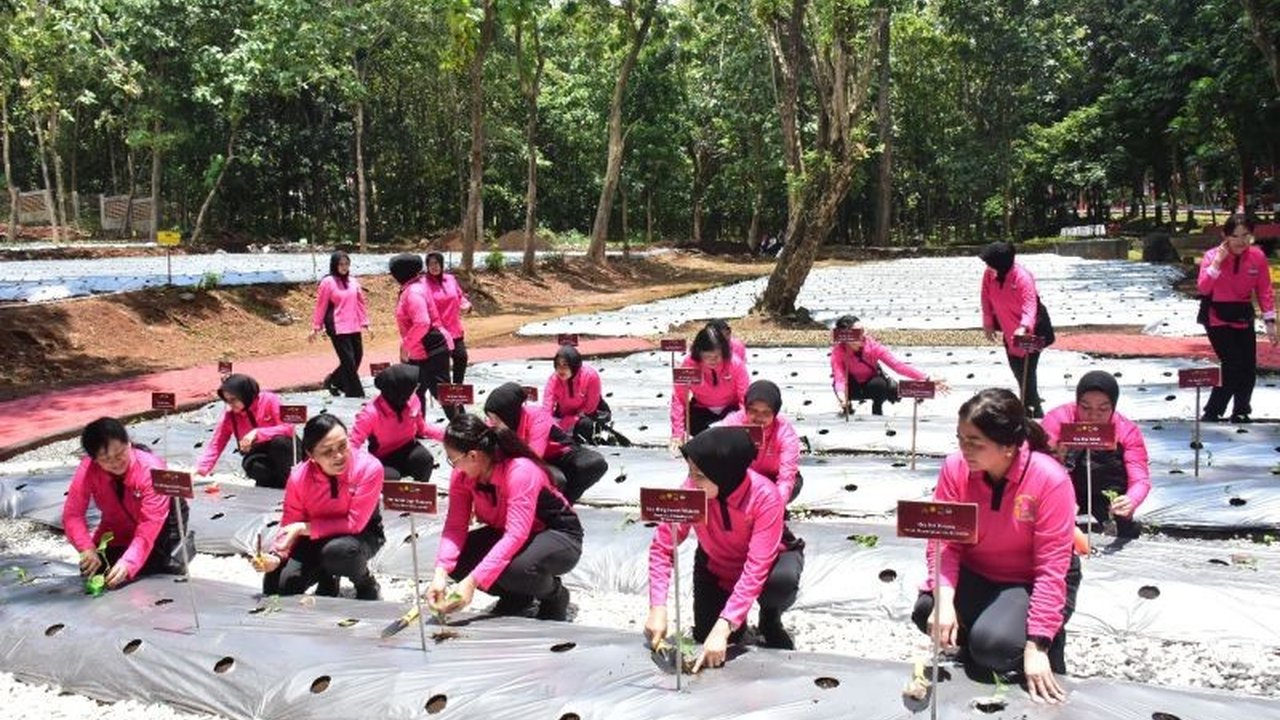 Polri dan Bhayangkari meluncurkan Program Pekarangan Pangan Lestari (P2L) di Akpol Semarang untuk mendukung ketahanan pangan dan program makan bergizi gratis, dengan harapan program ini dapat diadopsi seluruh Indonesia.