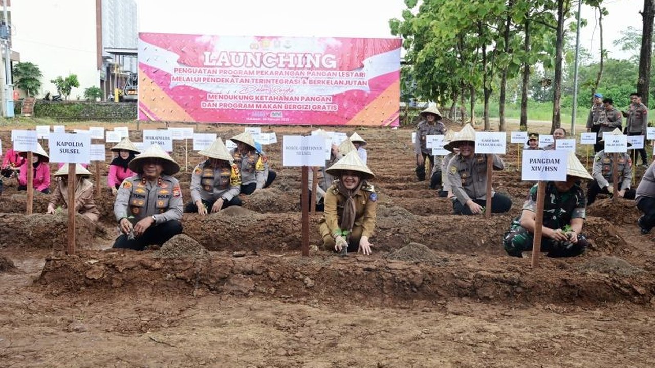 Wakil Gubernur Sulsel sambut baik peluncuran Program Pekarangan Pangan Lestari (P2L) Polda Sulsel sebagai upaya strategis mendukung program ketahanan pangan nasional, khususnya program Astacita Prabowo.