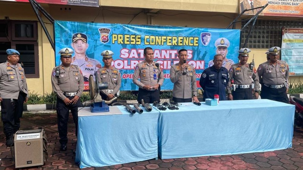 Polres Cilegon Musnahkan 350 Knalpot Brong: Upaya Ciptakan Keamanan dan Kenyamanan Berlalu Lintas