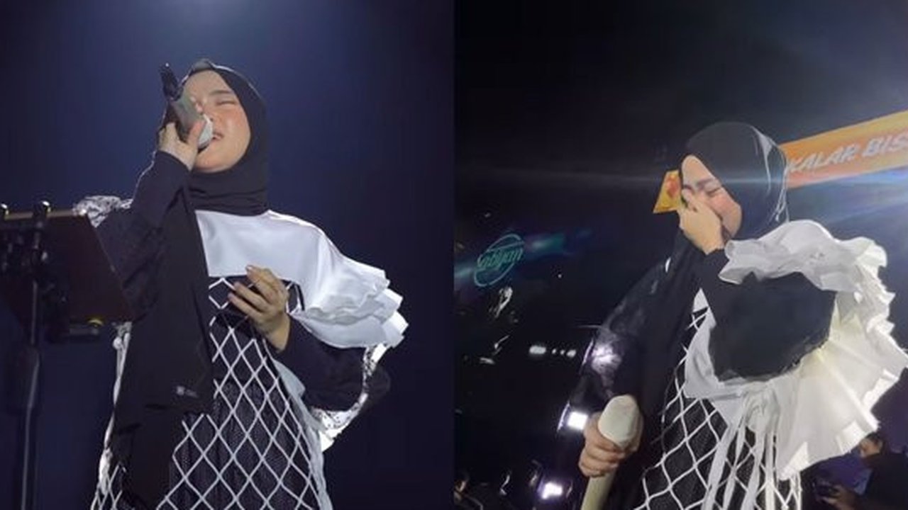 Viral! Momen Haru, Nissa Sabyan Menangis Saat Nyanyikan Lagu Tentang Taubat di Panggung