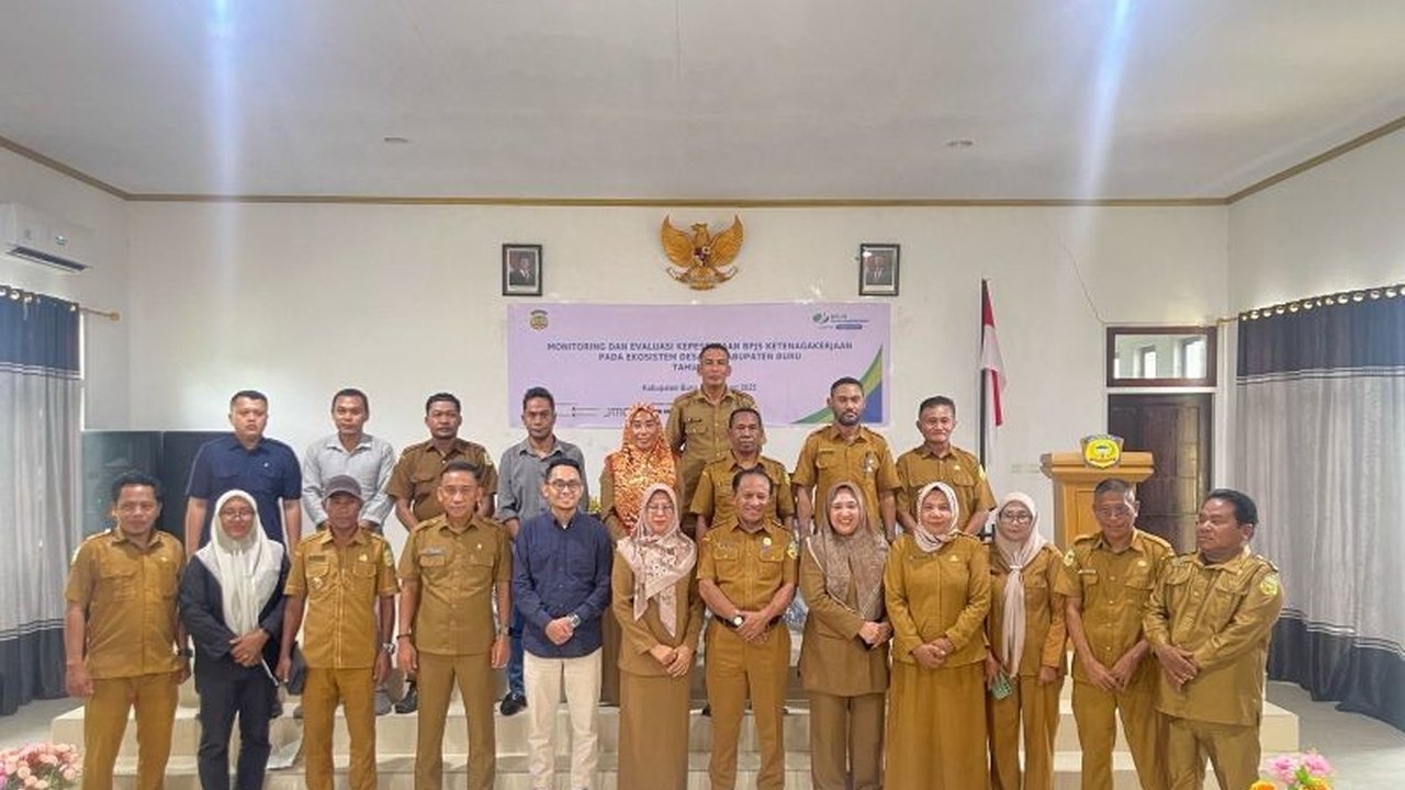 BPJamsostek Maluku melakukan monitoring dan evaluasi kepesertaan perangkat desa di Kabupaten Buru untuk memastikan perlindungan sosial ketenagakerjaan bagi seluruh pekerja.